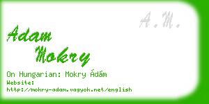 adam mokry business card